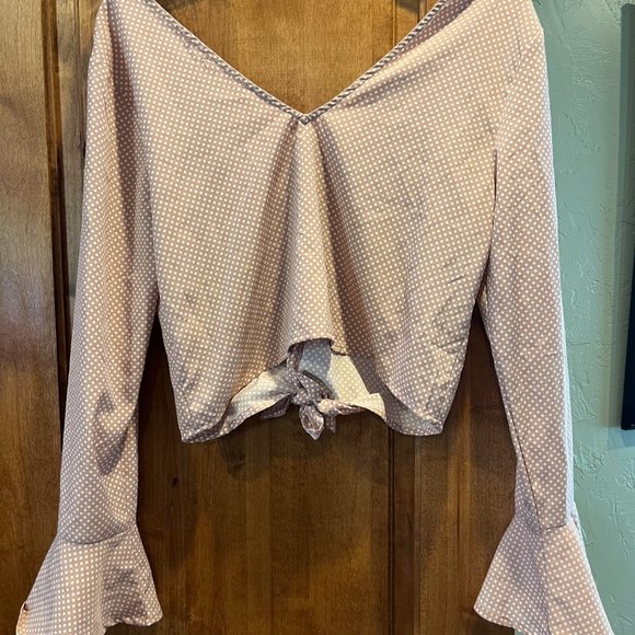 Polkadot, long sleeve crop - Picture 2 of 2